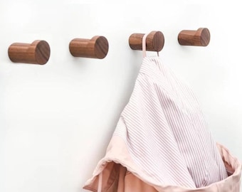 Handmade Wooden Coat Hook: Minimalist Wall Decor, Entryway Organizer