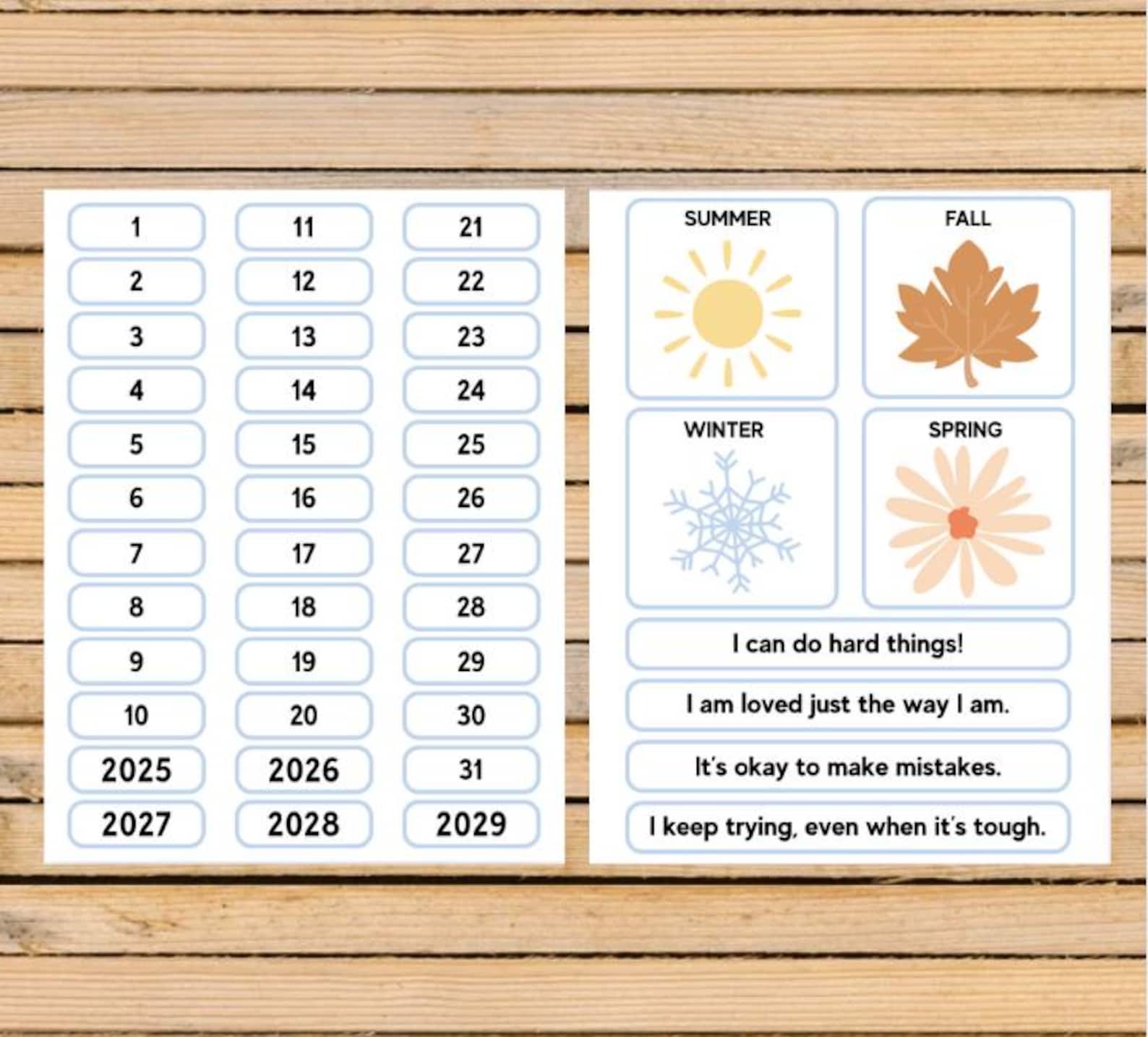 Daily Morning Board I Circle Time Board Printable | Daily Weather ...