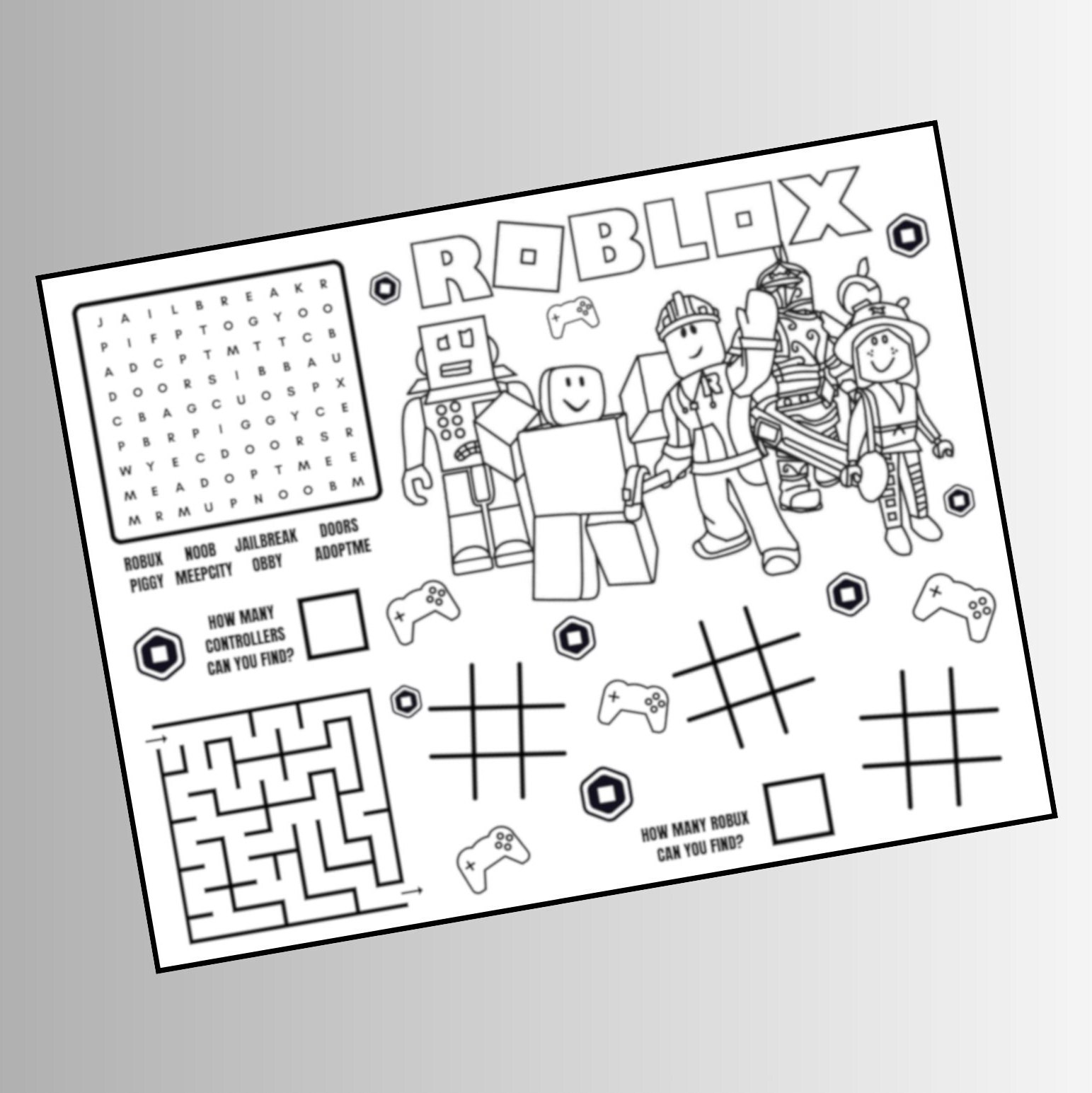 Figure Doors Roblox coloring page – Having fun with children