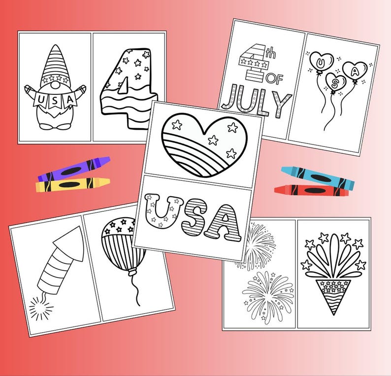 4th of July Coloring Pages for Kids – Patriotic Printable Activity for ...