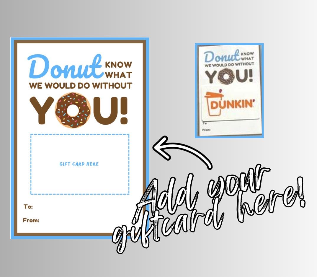 Dunkin Donut Pdf - Etsy