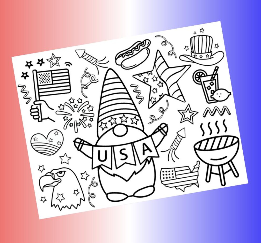 4th of July Coloring Pages for Kids – Patriotic Printable Activity for ...