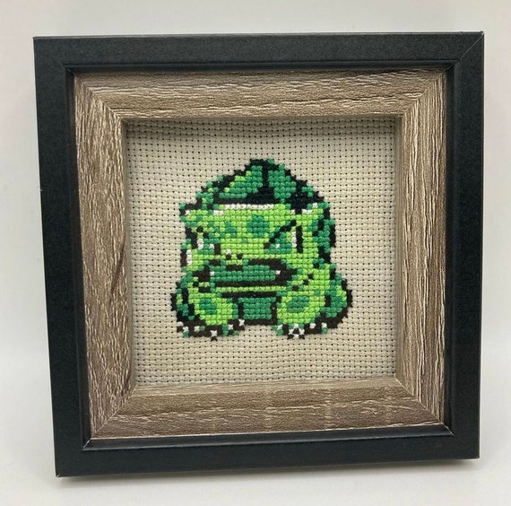 Bulbasaur - Pokemon Yellow Cross-Stitch