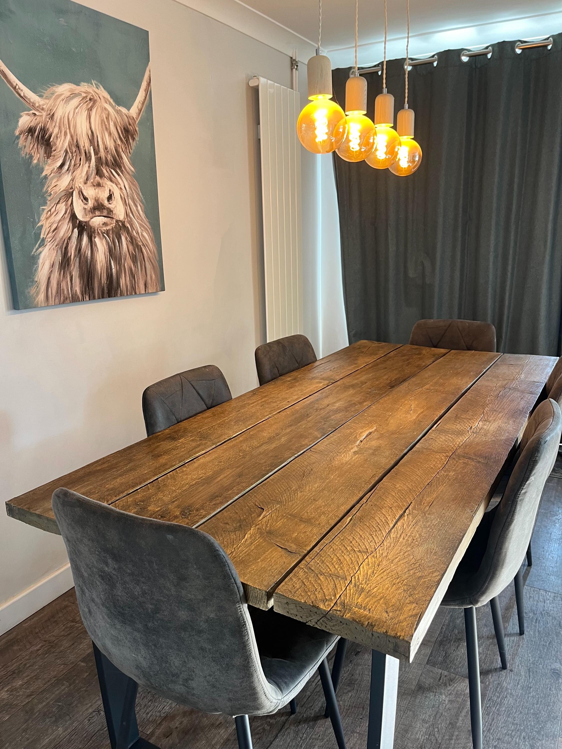 Custom Built Rustic Dining Table - Etsy UK