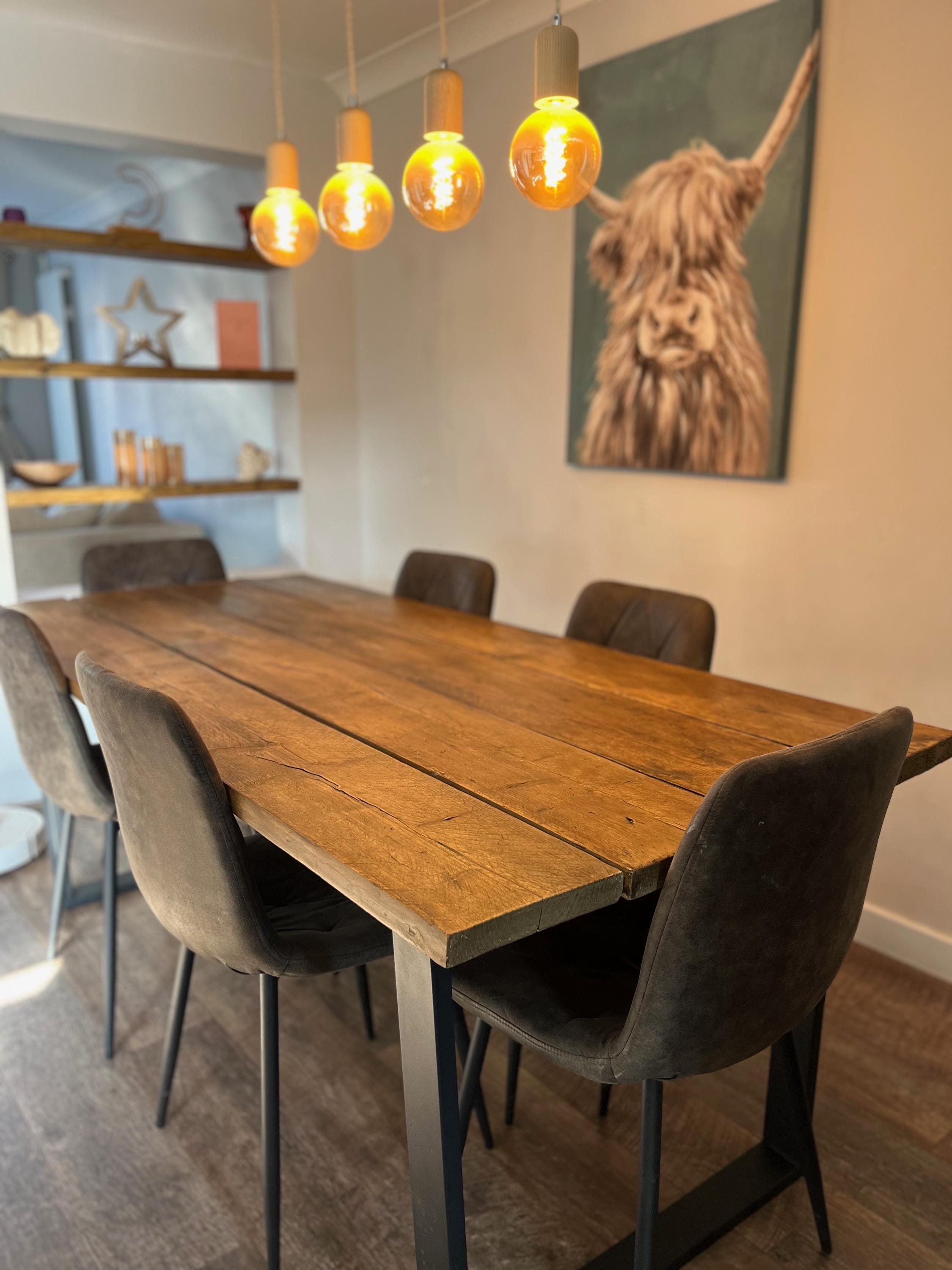 Custom Built Rustic Dining Table - Etsy UK