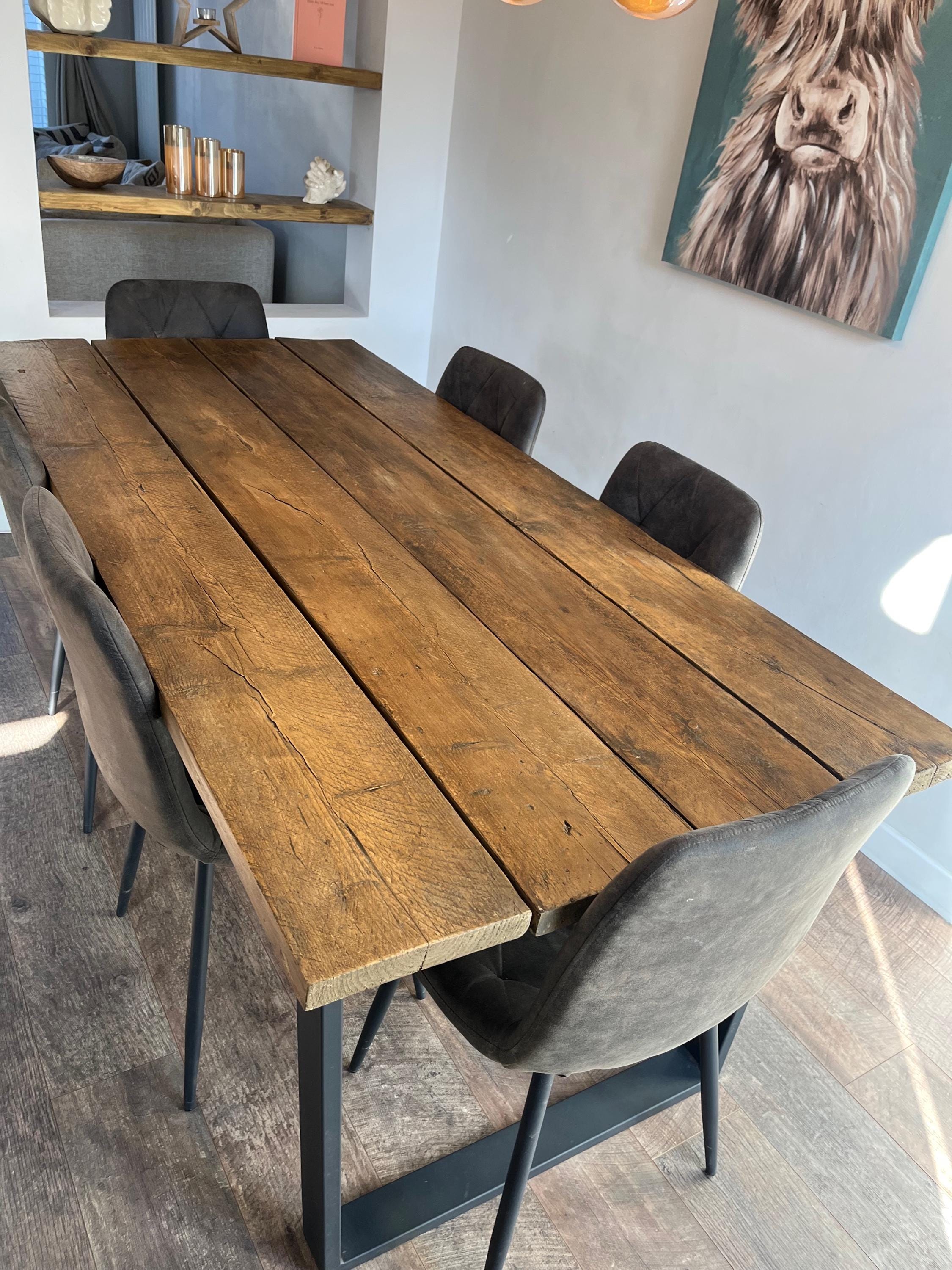 Custom Built Rustic Dining Table - Etsy UK