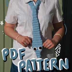 Worm on a String Tie and Scarf Crochet Patten | 3 in 1 Worm on String Crochet | Crochet Pattern PDF | Tie, Belt and Scarf Crochet Pattern