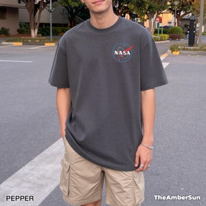 NASA Vintage Logo Graphic Tee, Vintage 90s Comfort Colors® Space T-Shirt, Cool Astronaut Shirt, Retro Washed Unisex Graphic Tee