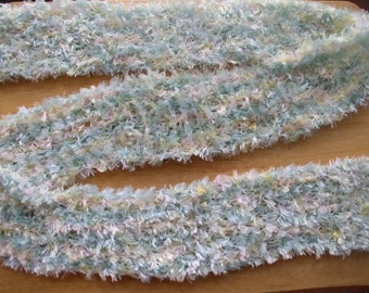 Scarf Made With Boa Yarn - 66 inches Hand Knitted