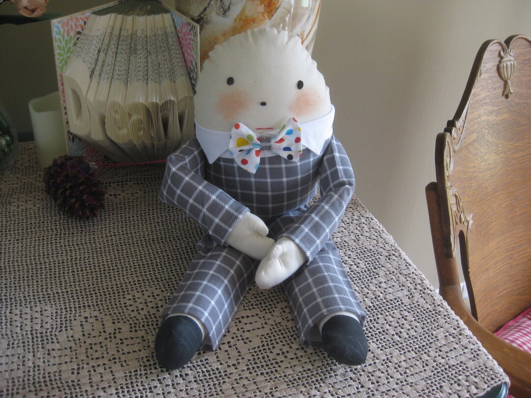 Humpty Dumpty Cloth Doll 20 Inches Tall Handmade - Etsy