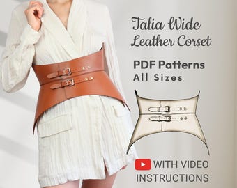 PDF Corset Sewing Pattern Printable PDF A4 Women Hourglass