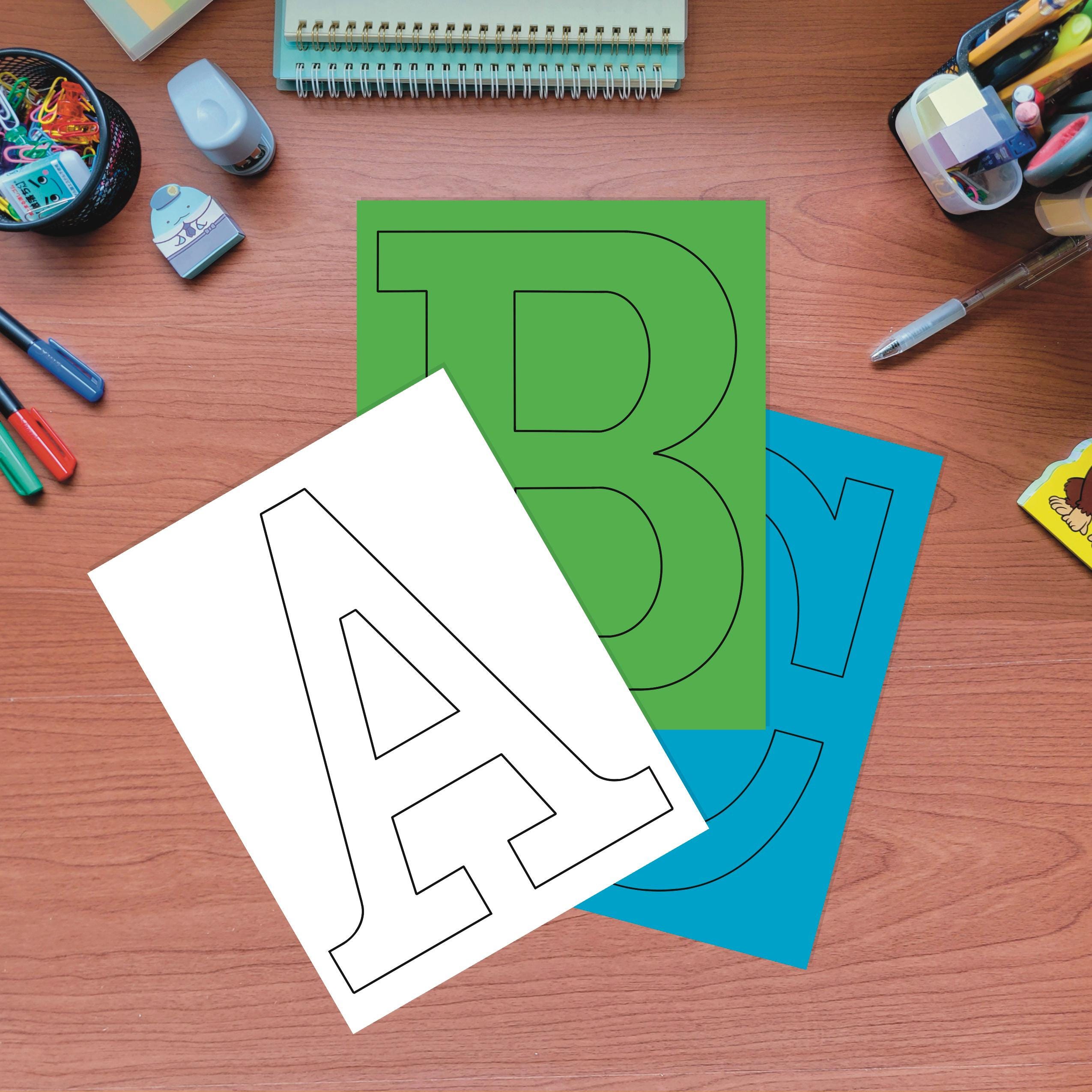 Printable Letters With Color Printable Colorful Alphabet Letters – Classroom Decor, Learning ...