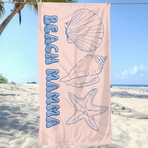 Schnelltrocknendes Strandtuch Weiches saugfähiges Handtuch, Sommer-Badetuch, Urlaubsspaß, Sonnenbaden-Strandtuch-Strandstuhltuch, personalisiertes Handtuch