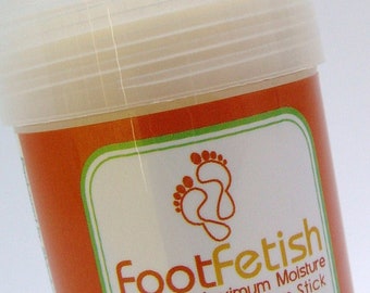 Foot Lotion Stick - Sweet Orange and Lemon Tea Tree Scent - FootFetish Maximum Moisture Lotion Stick