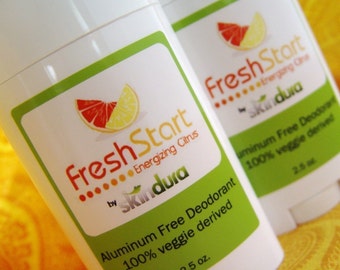 Deodorant Vegetable Derived Aluminum Free - FreshStart - Grapefruit and Lemon Tea Tree Scent