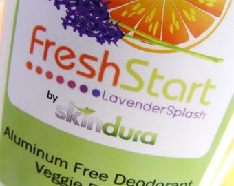 Deodorant Vegetable Derived Aluminum Free - FreshStart - Lavender and Sweet Orange Scent