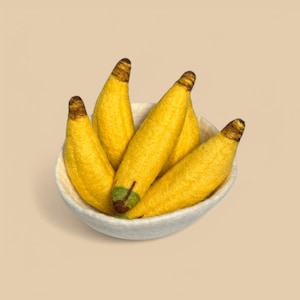 Felt Bananas In Fruit Bowl (Set of 6)