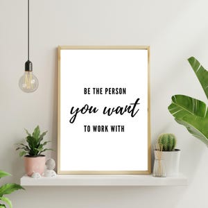 Teamwork Office Wall Art - Motivational Team Quote, Office Decor for Coworkers, Positive Printable Art for Workplace, Home Office Decor