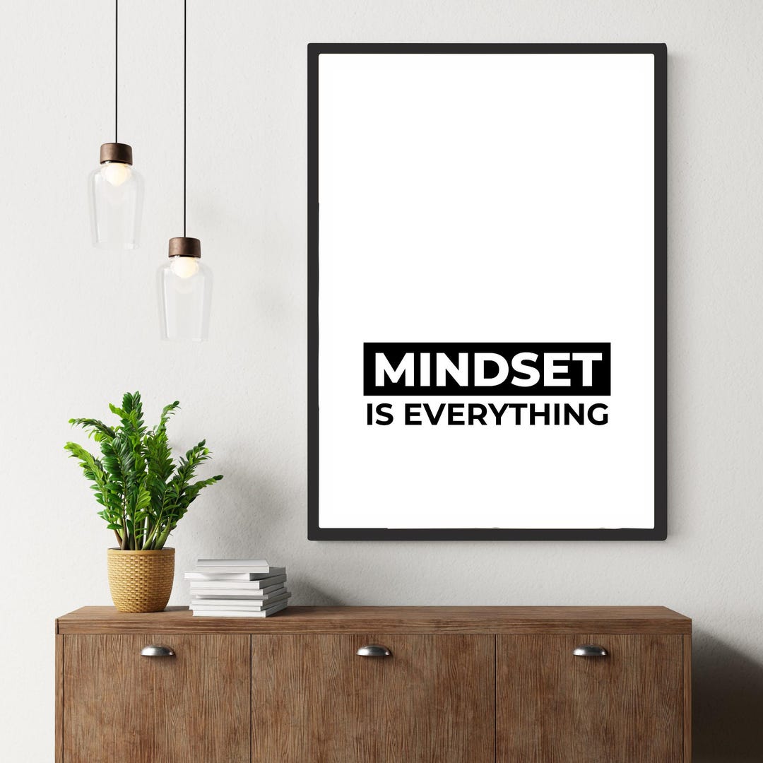 Mindset is Everything - Motivational Printable Wall Art | Office ...