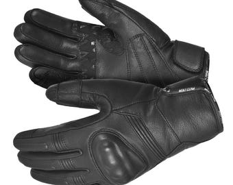 Leather Motorcycle Gloves: Touchscreen, Non-Slip, Protective Riding Gloves