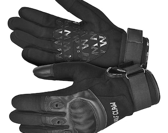 Tactical Motorcycle Gloves: Leather, Hard Shell, Touchscreen Compatible