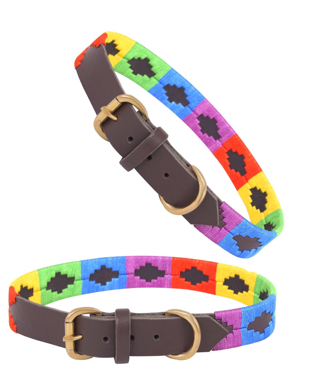 Handmade Embroidered Leather Dog Collar: Western Style Pet Accessory - Etsy