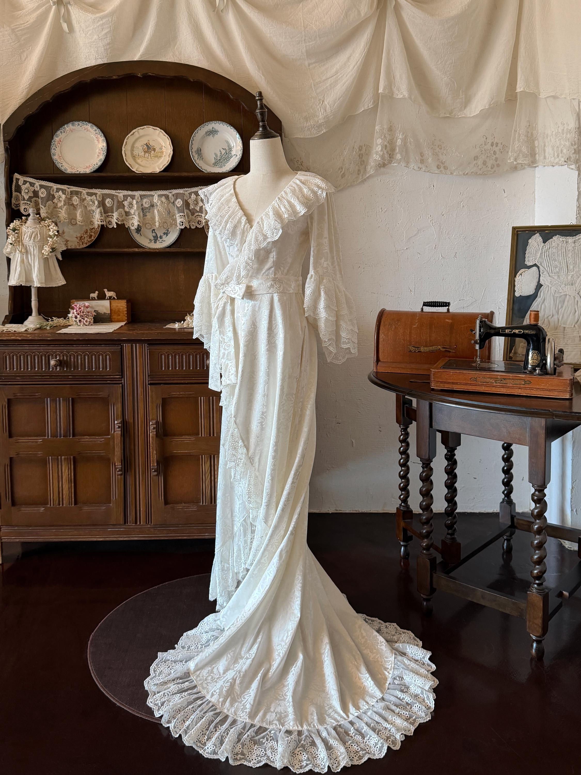 vintage ladies dressing gown Style Women old hollywood 1930s dressing gown