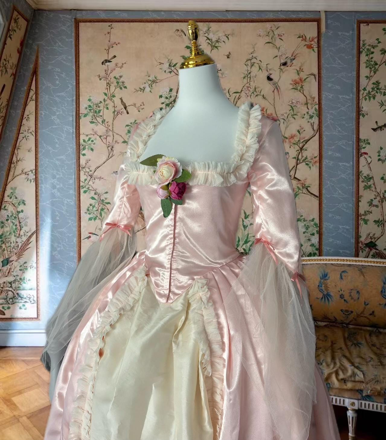 pink rococo dress Deluxe Pink Rococo Victorian Marie Antoinette Dress Gown