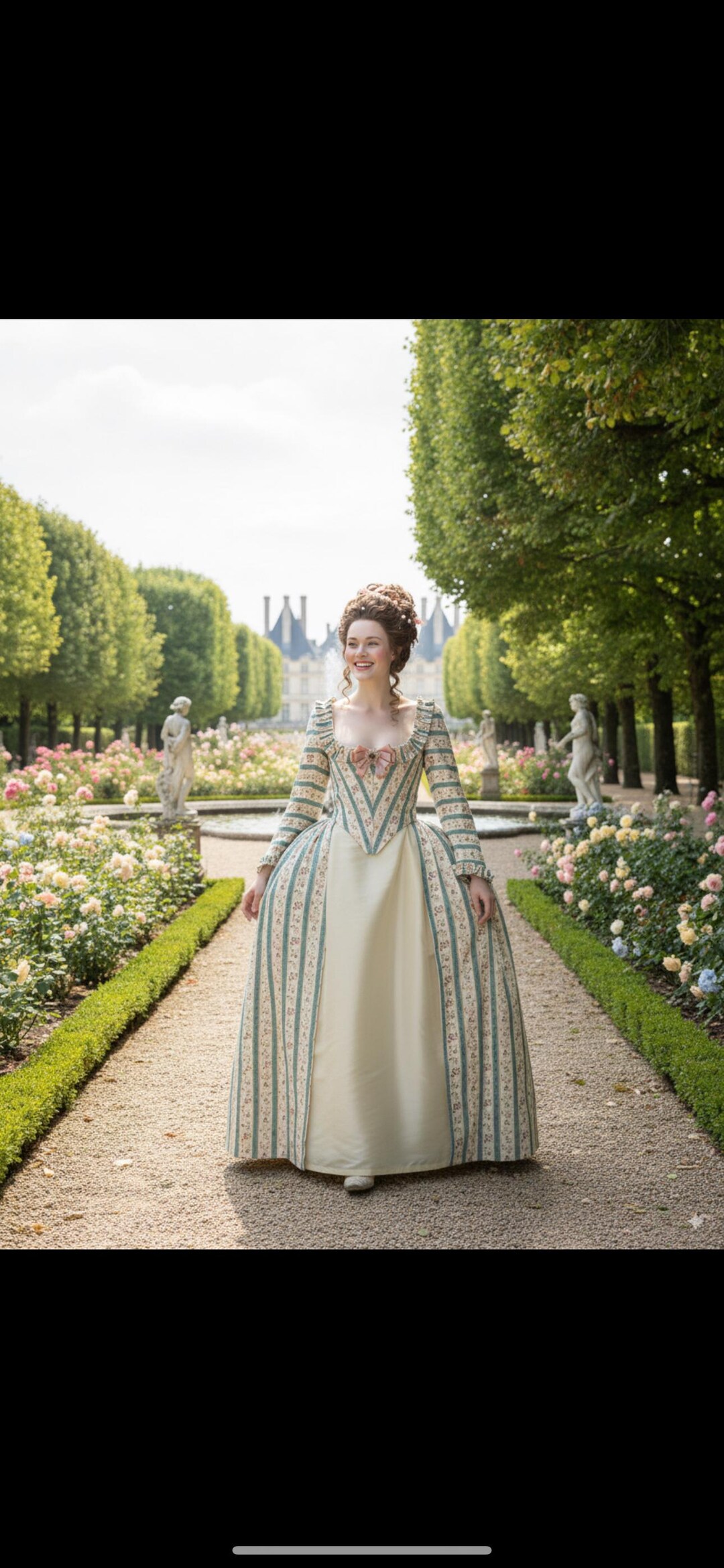 Marie Antoinette Inspired Rococo Dress · Custom 18th-Century Robe à l ...
