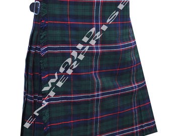 Handmade Scottish Tartan Kilt: 8 Yard Highland Kilt, 16 Oz Wool