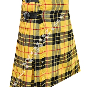 Handmade MacLeod of Lewis Tartan Kilt: Scottish Highland Dress, 8 Yard, 16 Oz