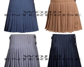 Kilt en laine fait main de 8 mètres : robe traditionnelle des Highlands écossais
