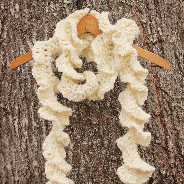 Ruffled Curly Handmade Scarf