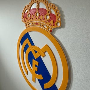 Real Madrid 3D Wall Art – 30cm High - Perfect Football Gift