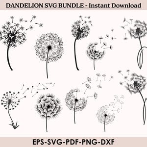 Dandelion SVG, PNG, EPS, Dandelion Svg Bundle, Dandelion Vector, Dandelion Cricut, Dandelion Clipart, Dandelion Png, Dandelion Dxf,Dandelion
