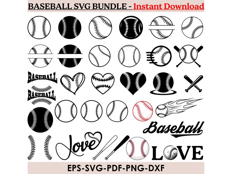 Baseball SVG Bundle, Stitches, Monogram, Clipart (digital Download) - Etsy