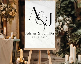 Custom Couple Monogram Wedding, Wedding initial Logo Personalized, initials logo, elegant wedding monogram, Modern Wedding Letters
