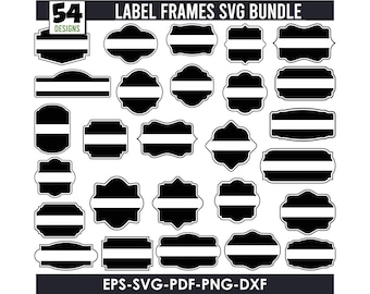 Classic Frames svg bundle, Labels svg, Vintage Frames, Label Borders, Decorative Frames, Frames svg bundle, SVG | PNG | EPS | Dxf