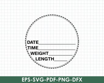Birth Stats Round SVG, Baby Announcement (Digital Download)