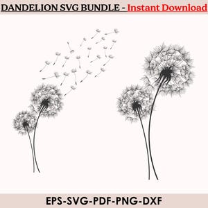 Dandelion SVG, PNG, EPS, Dandelion Svg Bundle, Dandelion Vector, Dandelion Cricut, Dandelion Clipart, Dandelion Png, Dandelion Dxf,Dandelion