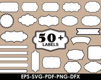 Classic Frames svg bundle, Labels svg, Vintage Frames, Label Borders, Decorative Frames, Frames svg bundle, Banners Clipart, PNG, EPS, Dxf