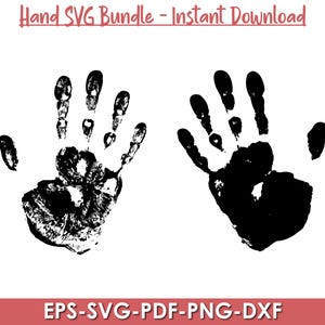 Handprint SVG, Hand Cut File, Handprint Circuit, Hand print Silhouette, Circuit Svg File, Hand Print Svg, Instant Download, Circuit