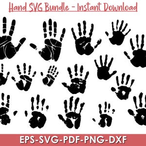 Handprint SVG, Hand Cut File, Handprint Circuit, Hand print Silhouette, Circuit Svg File, Hand Print Svg, Instant Download, Circuit