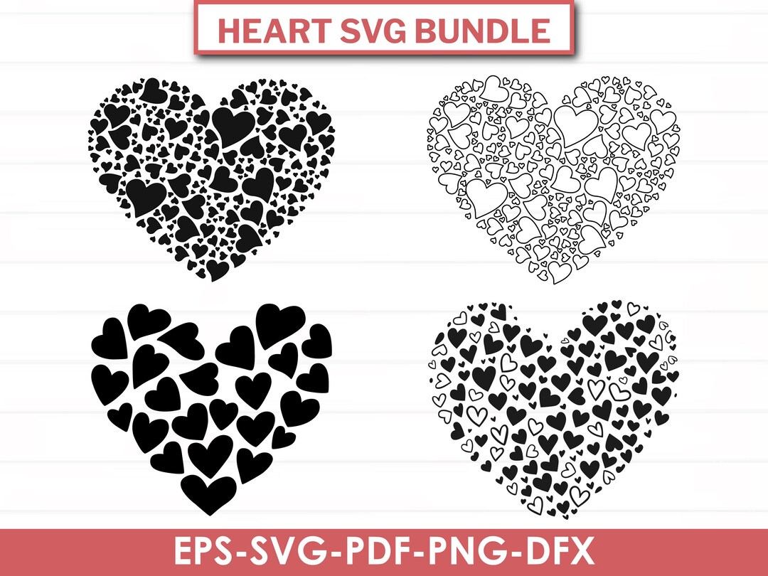 Heart SVG Bundle, Hand Drawn Doodle Hearts (digital Download) - Etsy
