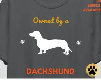 Funny Dachshund Silhouette T-Shirt – Sausage Dog Owner Gift