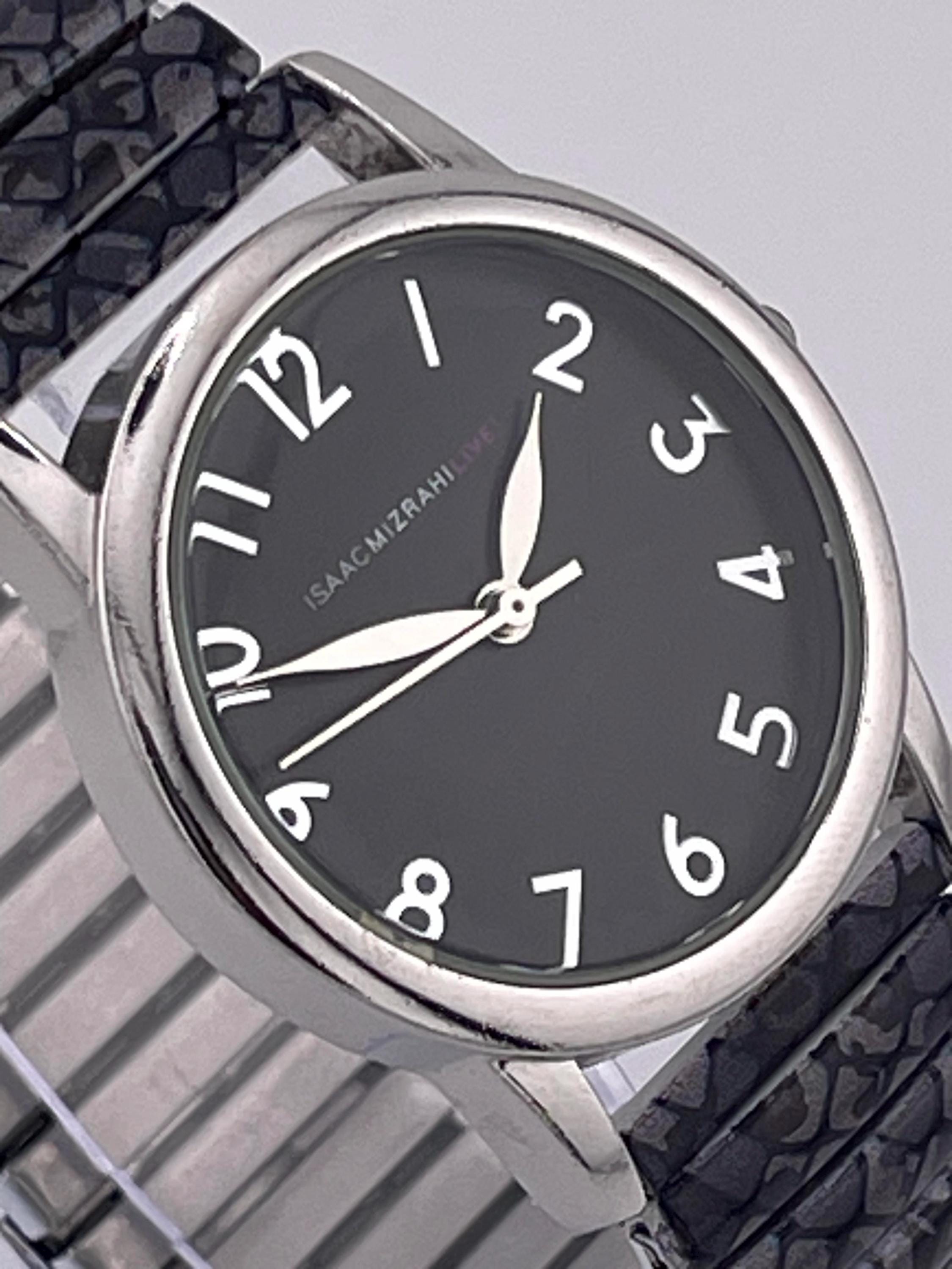 Isaac Mizrahi New Ladies\' Watch - Elegant Black & Silver Design, NWT Isaac Mizrahi Watches for Women Deals - New and used pre  main image 2