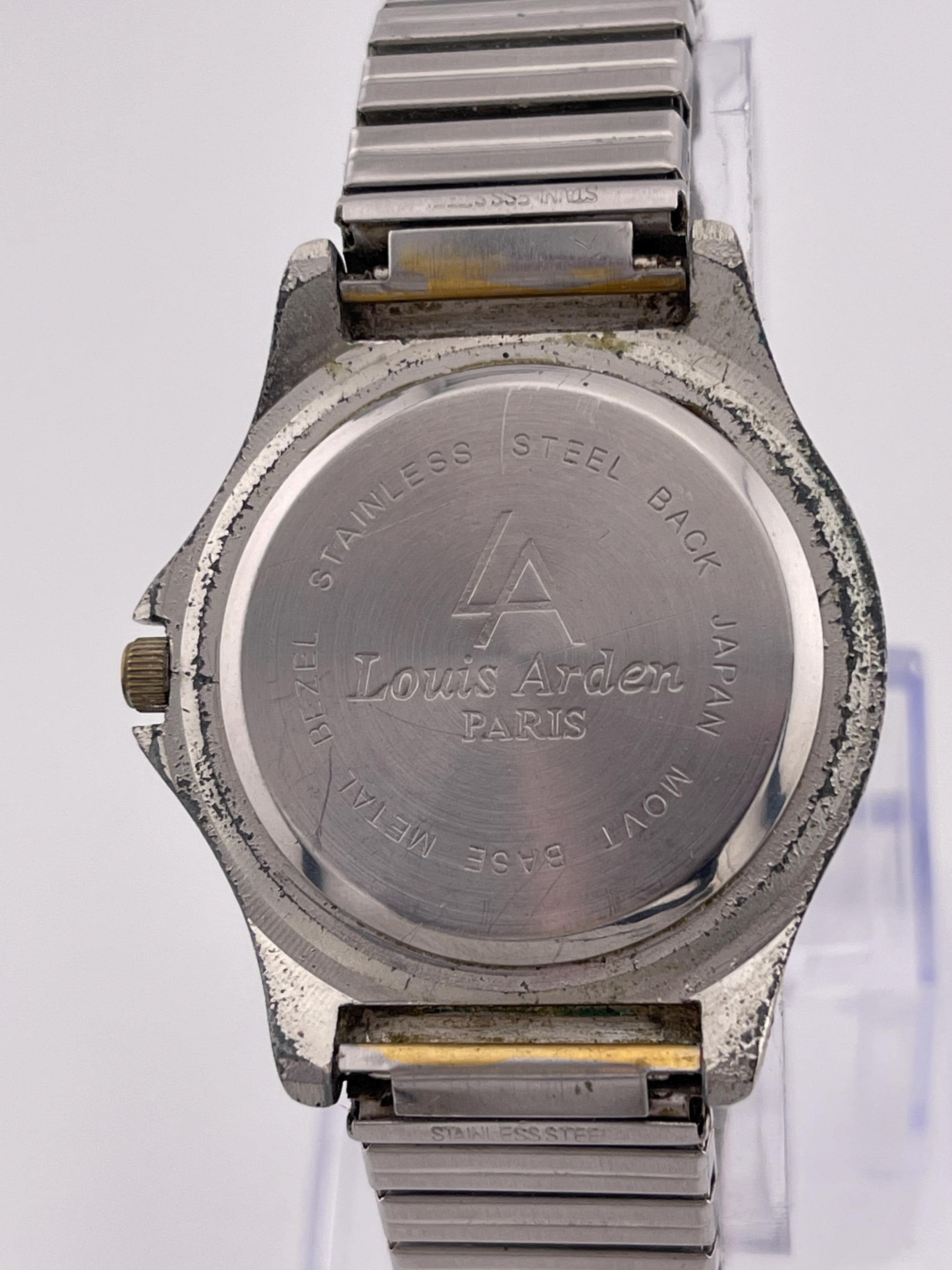 Louis Arden Paris Quartz Watch C.1990s – Black Dial, Two-tone 