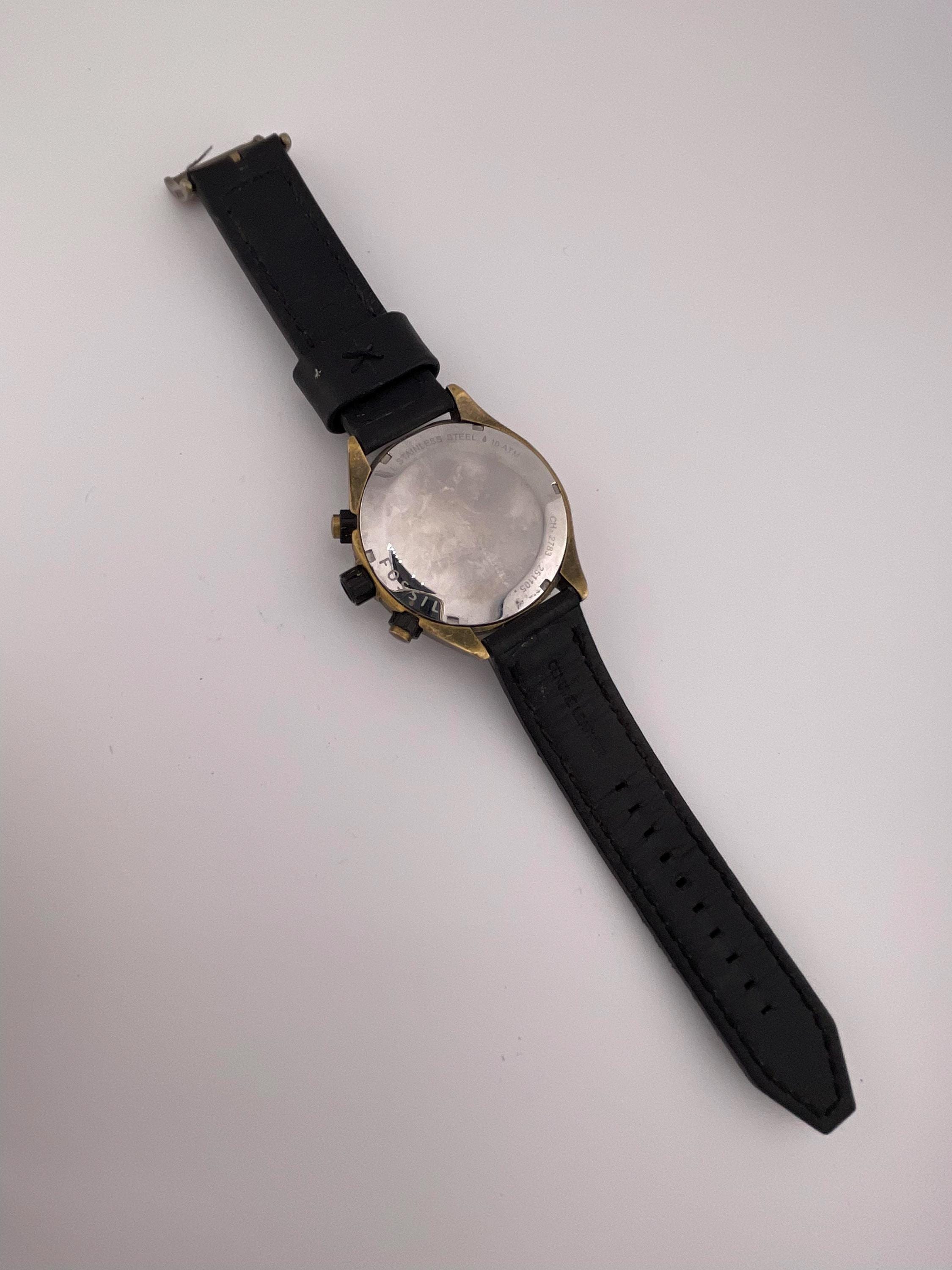 メンズ腕時計　まとめて Vintage Fossil CH-2783 Men's Chronograph Watch – Gold-plated Case