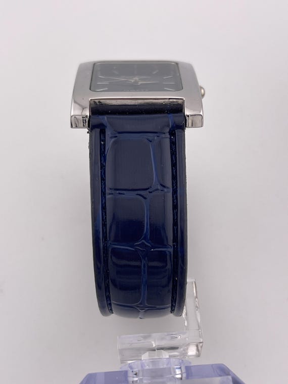 Vintage Fred Belay Rectangular Blue Dial Dress Wa… - image 6