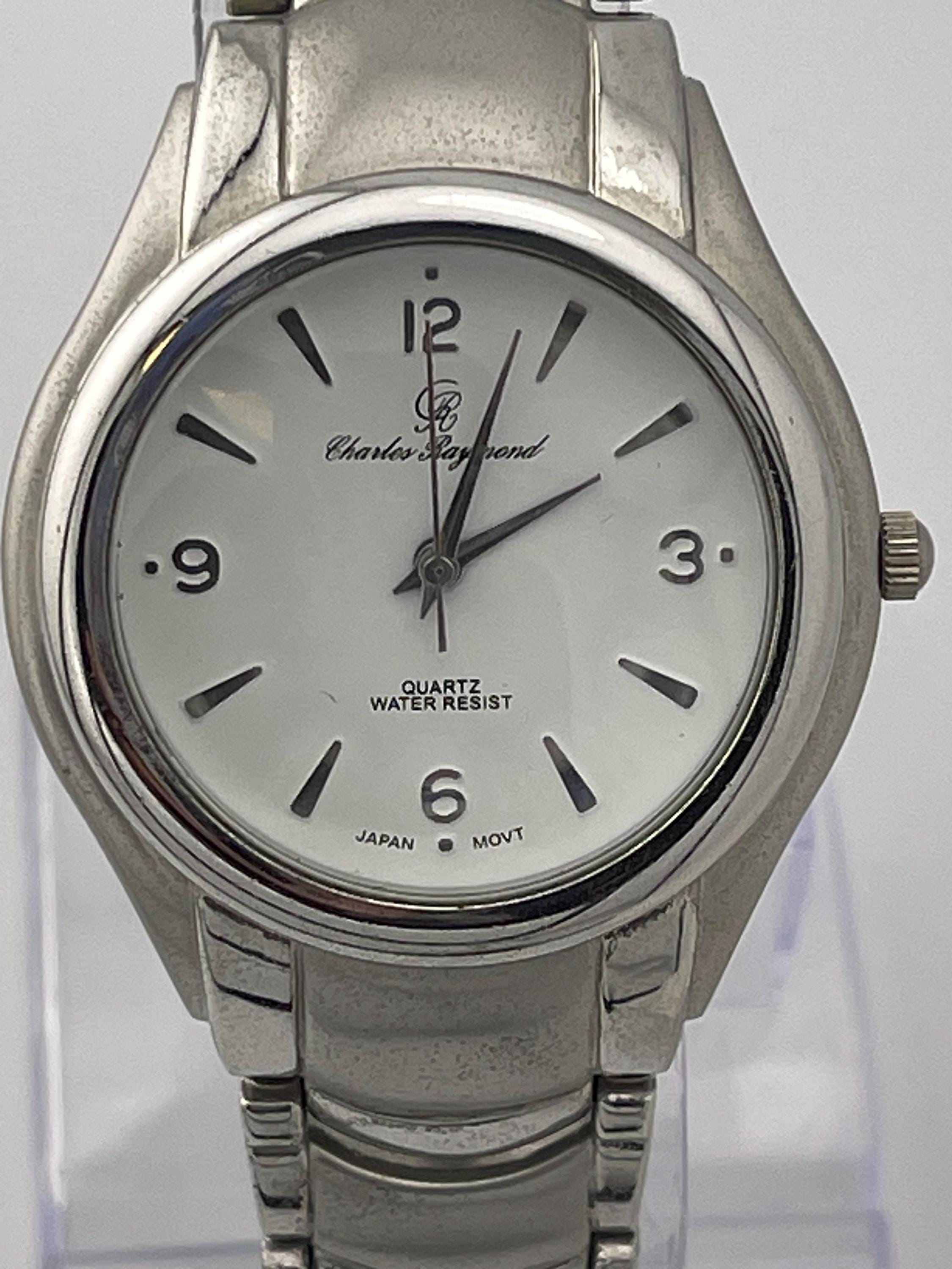 Charles Raymond New York Men\'s & Women\'s Silver Watch Set Pair of Charles Raymond of New York Vintage Wrist Watches - Etsy main image 2